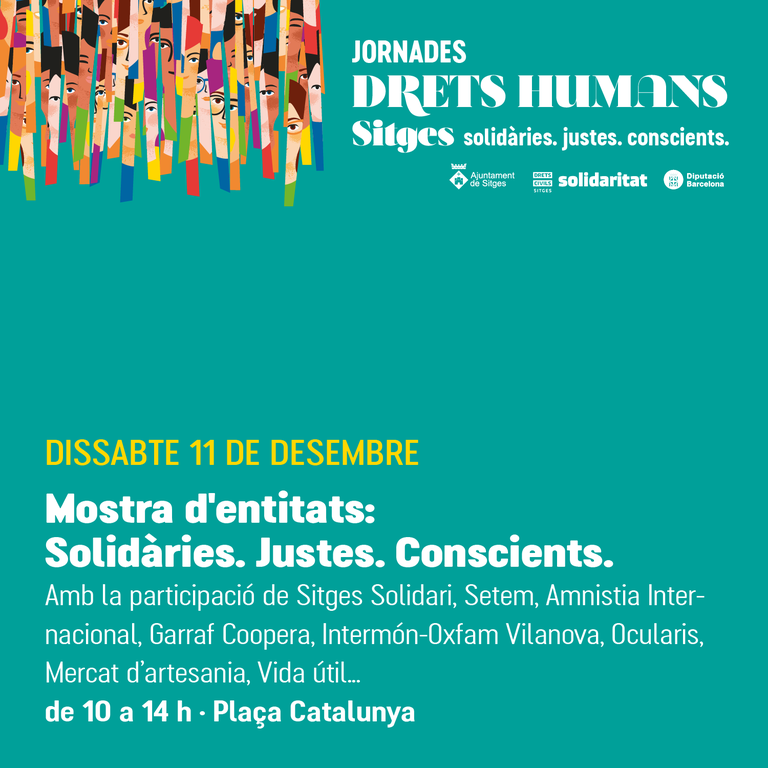 setemcat's tweet photo. Us esperem demà a la Plaça Catalunya de #Sitges en la mostra d'entitats de les jornades de #DDHH. Quina millor manera de passar el matí de dissabte?☀️😎 @AjSitges @DretsCivilsStgs

👉ℹ️ https://t.co/MvwWQa3k2q https://t.co/fWtT8g0VhL