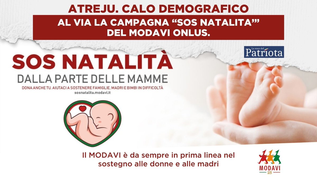 ModaviOnlus's tweet photo. Da @Atreju2021 parte la campagna del MODAVI, che chiede donazioni per raccogliere beni di prima necessità da donare alle famiglie con figli con minori possibilità economiche e alle madri vittime di violenza.
Leggi l'articolo: https://t.co/pYrqeYAUKO
#modavi #natalità #atreju21 https://t.co/2MJrU1dqRc