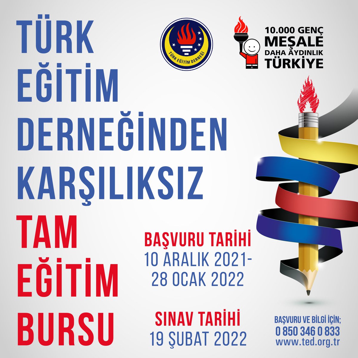 TED1928's tweet photo. Türk Eğitim Derneği tam eğitim bursu sınav başvuruları başladı! 19 Şubat 2022 tarihinde yapılacak olan sınav için başvurular 28 Ocak tarihine kadar��https://t.co/TB9eskVw1x adresinden yapılabilir. https://t.co/PJXo3Cjlll