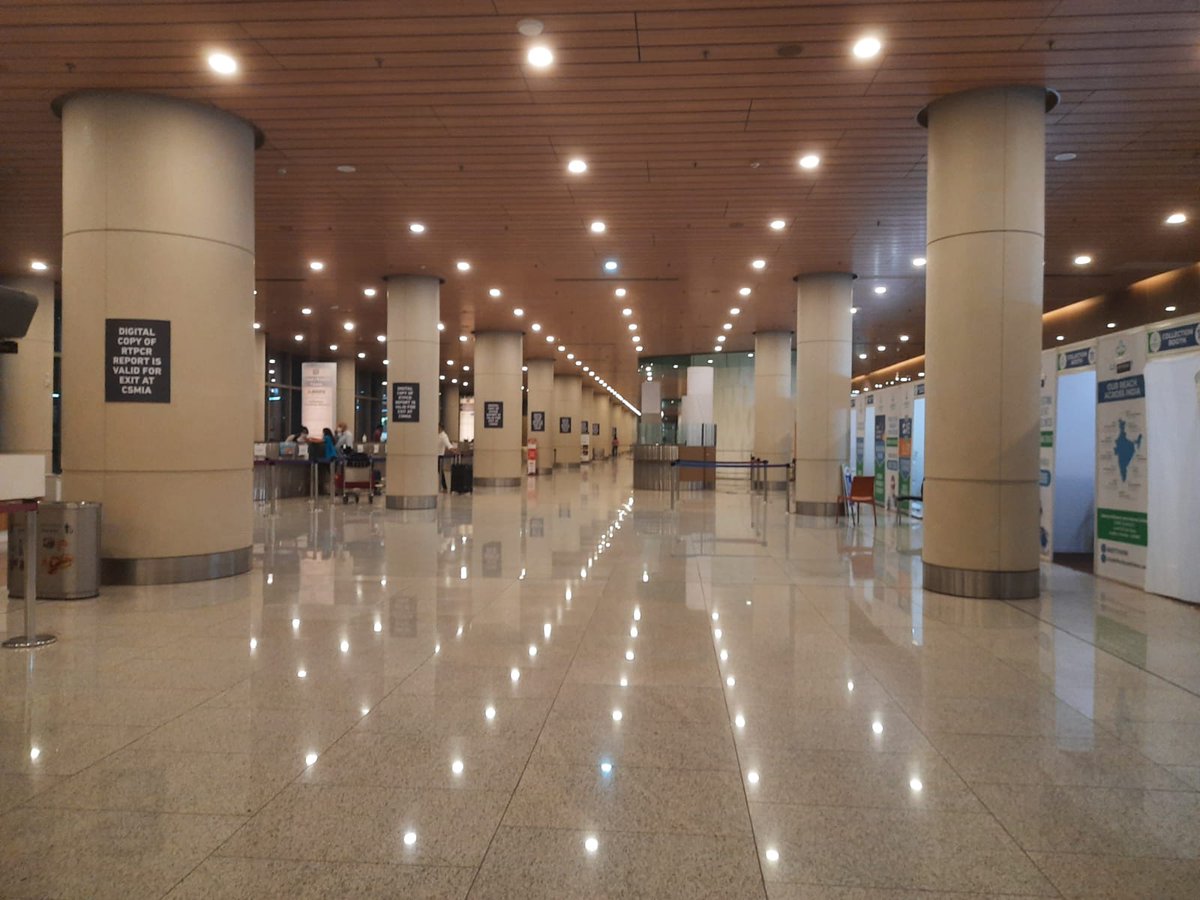 Mumbai Airport (@csmia_official) on Twitter photo Update at 17:00 hours.
At #CSMIA keeping you safe is our top priority. We are making a constant effort to assist all our passengers for their convenience and safety.
<a href="/MoCA_GoI/">MoCA_GoI</a> <a href="/JM_Scindia/">Jyotiraditya M. Scindia</a> <a href="/ushapadhee1996/">Usha Padhee</a> Update at 17:00 hours.
At #CSMIA keeping you safe is our top priority. We are making a constant effort to assist all our passengers for their convenience and safety.
<a href="/MoCA_GoI/">MoCA_GoI</a> <a href="/JM_Scindia/">Jyotiraditya M. Scindia</a> <a href="/ushapadhee1996/">Usha Padhee</a>