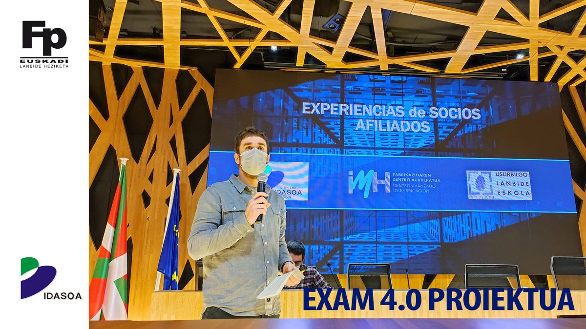 fpbidasoa's tweet photo. Eskerrik asko @Tknika eta @Miguel_Altuna-ri nazioarteko proiektu honetan parte hartzeko aukeragatik. Aitor, lan bikaina. #Exam40 #FabricaciónAvanzada https://t.co/s9h4I8uCpp