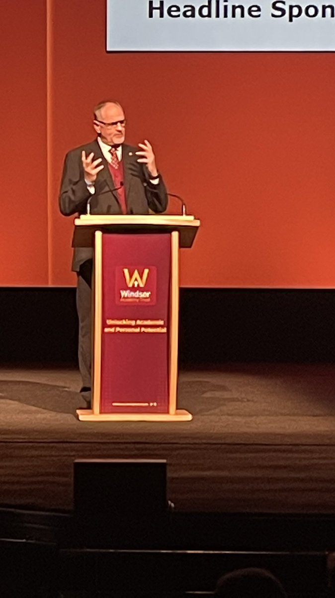 LynneMHorner's tweet photo. An inspirational opening to the conference @WinAcadTrust with CEO and Designate. Tingling Keynote speech from James Kerr - Legacy author #Honoured #Legaxy #NewFrontiers https://t.co/8XpXh0wBgP
