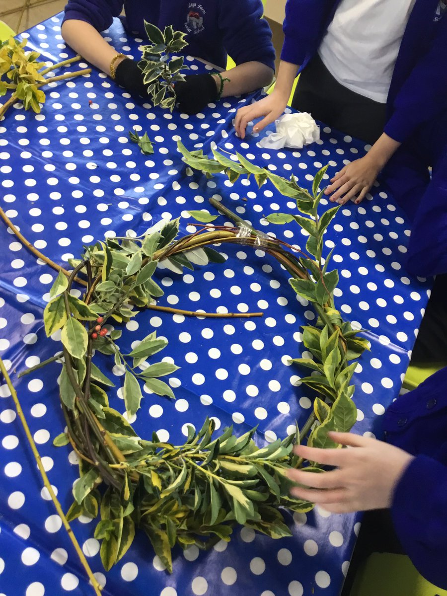 LeysFarm's tweet photo. Class 6H have had a fun filled Christmas craft morning making Reindeer, using lots of foliage to make wreaths and we planted our own Christmas trees! #LFJSart #LFJSoutdoorlearning https://t.co/3aANpj5UhO