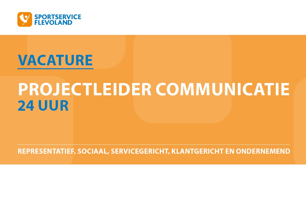 📢 Wij zoeken versterking: een projectleider Communicatie! Ben jij een ondernemende, flexibele, creatieve en sociale collega die onze organisatiedoelstellingen en projecten goed kan vertalen &amp; promoten? Dan zoeken wij jou! ow.ly/UmNF50H7VHe… #sportvacature #werkenindesport
