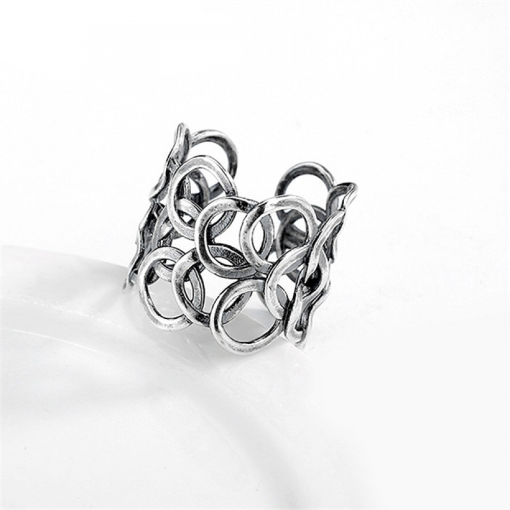 NomadeJewels's tweet photo. #jewellery #gold Ethnic Circles Shaped 925 Sterling Silver Ring https://t.co/Exn1LeOwbj https://t.co/0zsByGFSUe