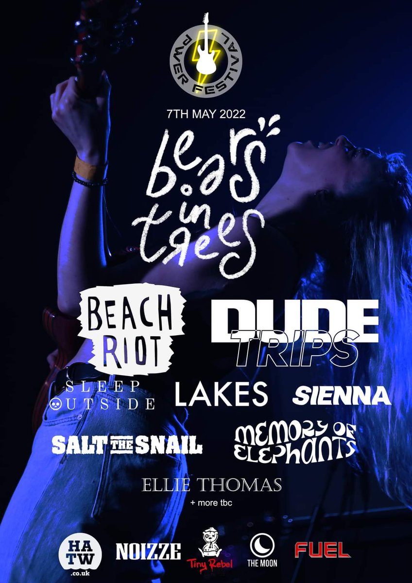 HERE IT IS! Our first announcement!
@bears_in_trees are our first headliner and they'll be joined by <a href="/wearebeachriot/">BEACH RIOT</a>, <a href="/Dudetripsuk/">Dude Trips</a>, <a href="/sleepoutsidecc/">Sleep Outside</a>, <a href="/ourbandlakes/">Lakes</a>, <a href="/SiennaCDF/">SIENNA</a>, <a href="/SalttheSnailUK/">Salt the Snail</a>, <a href="/MoE_Band/">Memory of Elephants</a> &amp; Ellie Thomas
MORE TBA
TIX >>> wegottickets.com/event/531970/ <<<