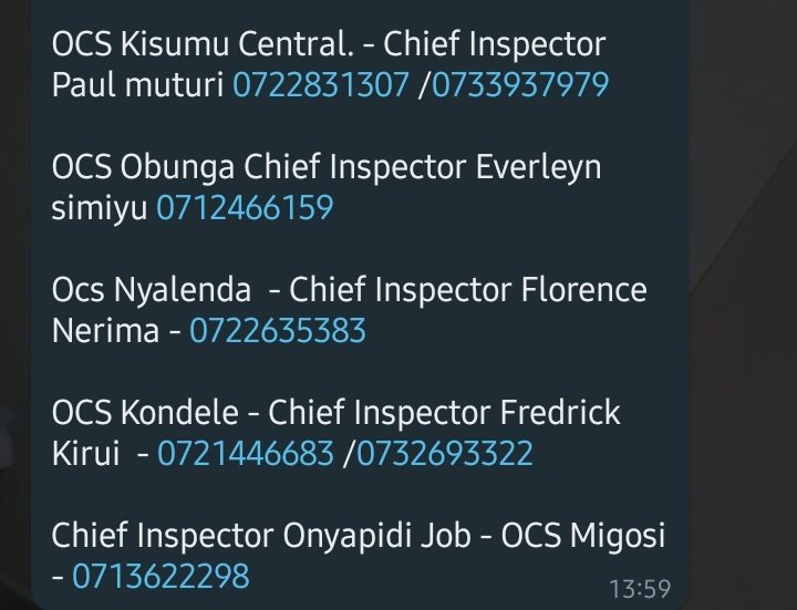 ItisWinston's tweet photo. Incase you are suffering from GBV or you know of someone who is a victim in Kisumu, you can refer him/her to these contactsπ
#CompendiumLaunch https://t.co/Tge4Apcf7z