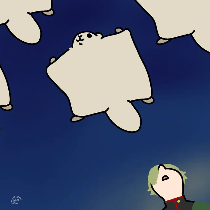 青野原はなんか怖すぎたので、
巨大な影はモモンガだったらいいのになぁって現実逃避してる。 