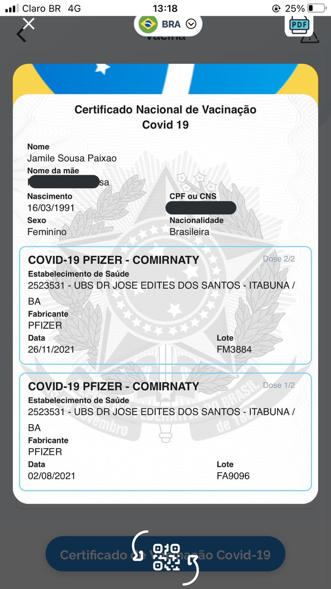 MillehSousa's tweet photo. Eu quero saber que diabos está acontecendo , porque semana passada eu conseguir emitir o certificado , fui entrar denovo no App os dados da vacina do #COVID sumiu do app #ConecteSUS … O Brasil já tá uma merda , &amp; ainda deixar Hacker invadir o sistema 😞🥺 . tá foda viu 😪 https://t.co/G2u4vB3VPR