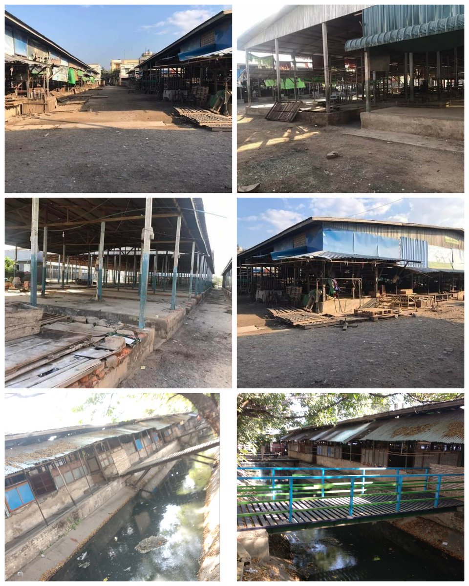 #Myanmar
Today In MANDALAY;
#SilentStrike against military coup at Naung Pin Zay market from Aung Myay That San Tsp n  SanPya market from Pyigyitagon Tsp in Mandalay in this morning.
#OurCityOurRules 
#Dec10Coup 
#WhatsHappeningInMyanmar