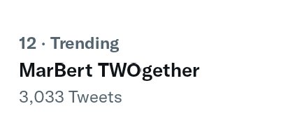 marbertofficial's tweet photo. At umangat pa sa number twelve! Nakikipagsabayan sa mga young love teams. @InayMary_FF 

MarBert TWOgether https://t.co/5gLI60kwgb