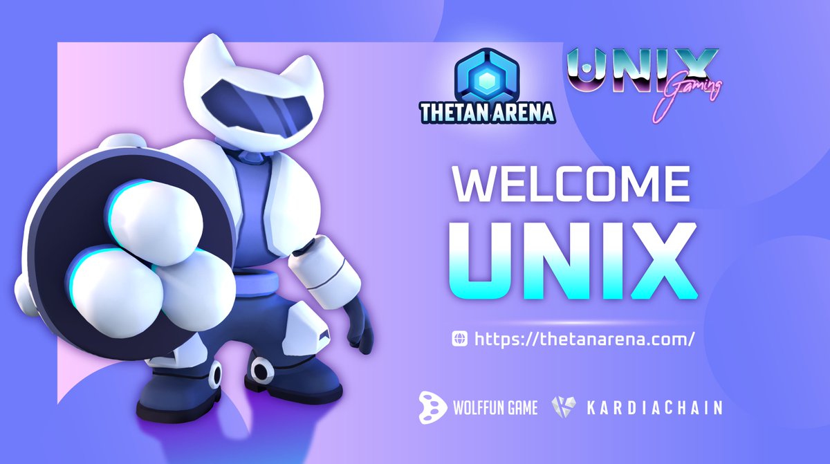 thetan_world's tweet photo. 🎉 Welcome UniX Guild to Thetan's Universe
#ThetanArena has a special partner - UniX Guild
Welcome UniX joins in Thetan's universe. This cooperation is the best news for all Thetanians
Let’s wait for our surprises!
👉https://t.co/U2YsJUrgtf
@KardiaChain @WolfFunGame https://t.co/gYeCo2in9d