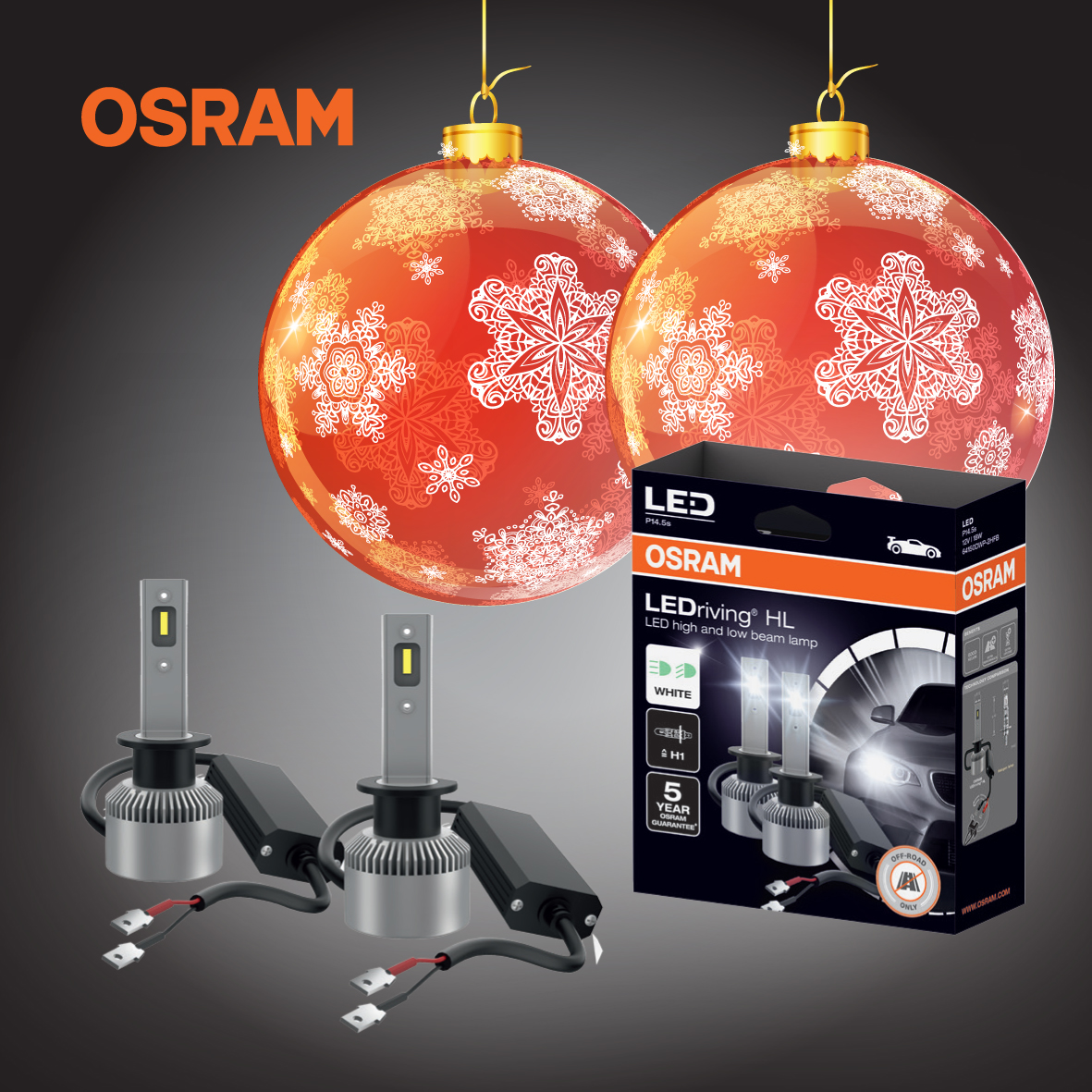 OsramUK's tweet image. Decorate your 🚗 this Christmas with a pair of OSRAM LED retrofits bulbs! 
Providing a stylish look as well as superior brightness. Available now from OSRAM Approved Partners bit.ly/3ycueFQ #LEDupgrades