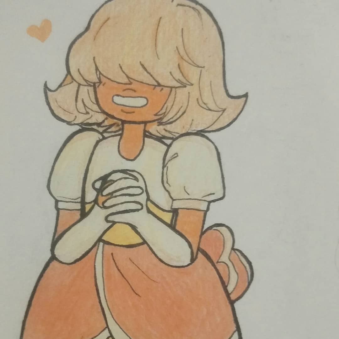 Catho_lic's tweet photo. Padparadscha 🧡
(I hope I spelled that right-)
#Padparadscha #StevenUniverse #cuteorange #offcolors #orangesapphire #stevenuniversefanart https://t.co/8XtAmWWTl2