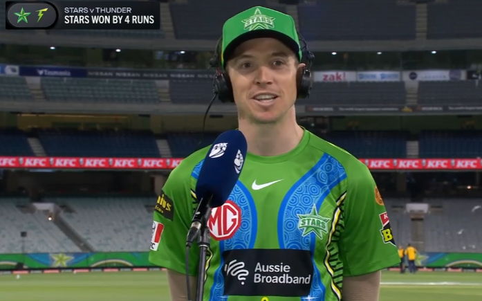 FlashCric's tweet photo. Player of the Match: Nick Larkin

LIVE COMMS:
👉https://t.co/Kfu27fXZGN👈

#STAvTHU|#BBL11 https://t.co/7q3NwcUCDD