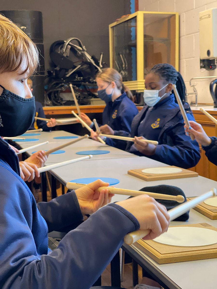 strathpipeband's tweet photo. .@StrathallanPrep pupils are trying out some Piping and Drumming in the Pipe Band building as part of the enrichment day! @StrathallanSchl #strathpipeband #futurestars #strathtrad https://t.co/fU3aTp83BY