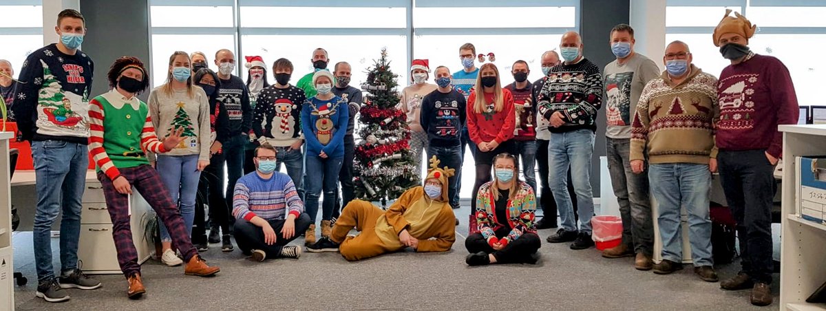 Lots of Christmas Jumpers floating around the Barton Firtop office for #ChristmasJumperDay this year! 🎅