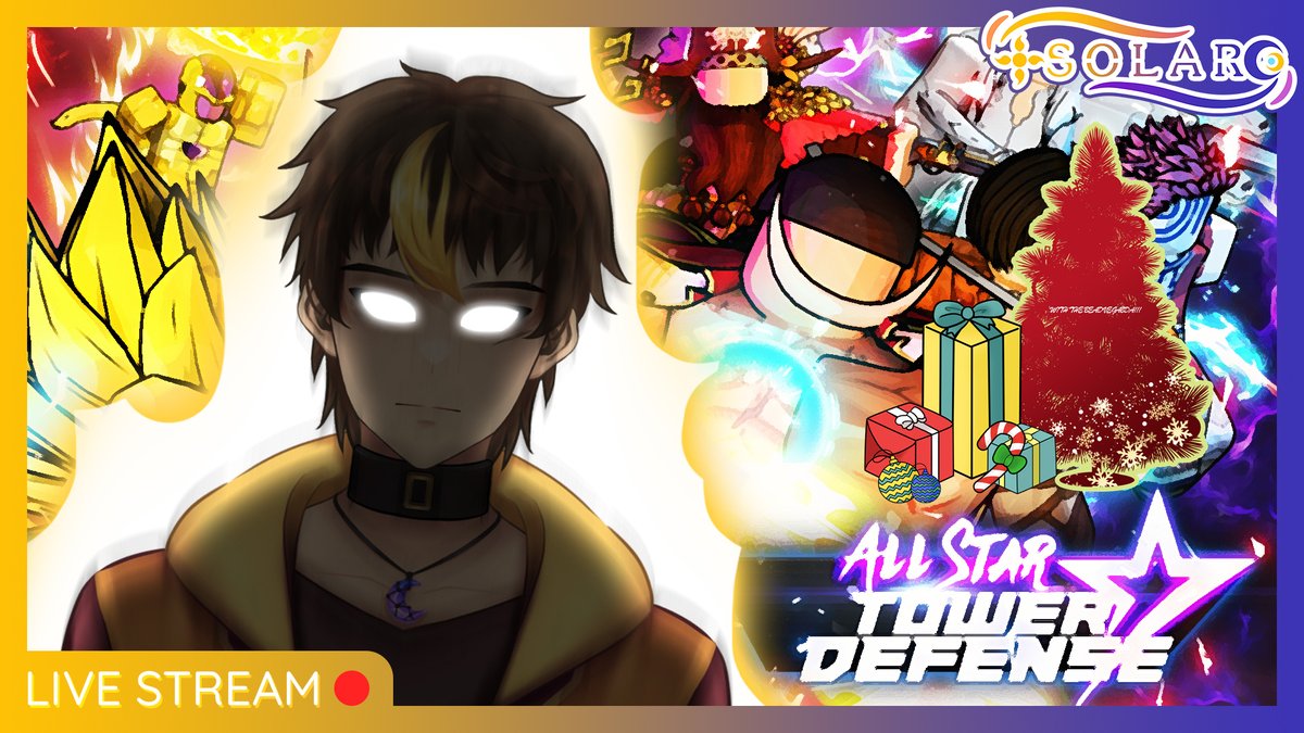 Solar_TL's tweet photo. 【LIVE】Roblox All Star Tower Defense : เล่นวนอีเว้นคริสมาสต์ [TH/EN]
ไลฟ์ประจำวัยที่ 10/12/64
เวลา 20.00 (GMT+7)

#SolarTLStream #SolarTL
Link : https://t.co/DxH9LBiOm9 https://t.co/VbL01ClpOh