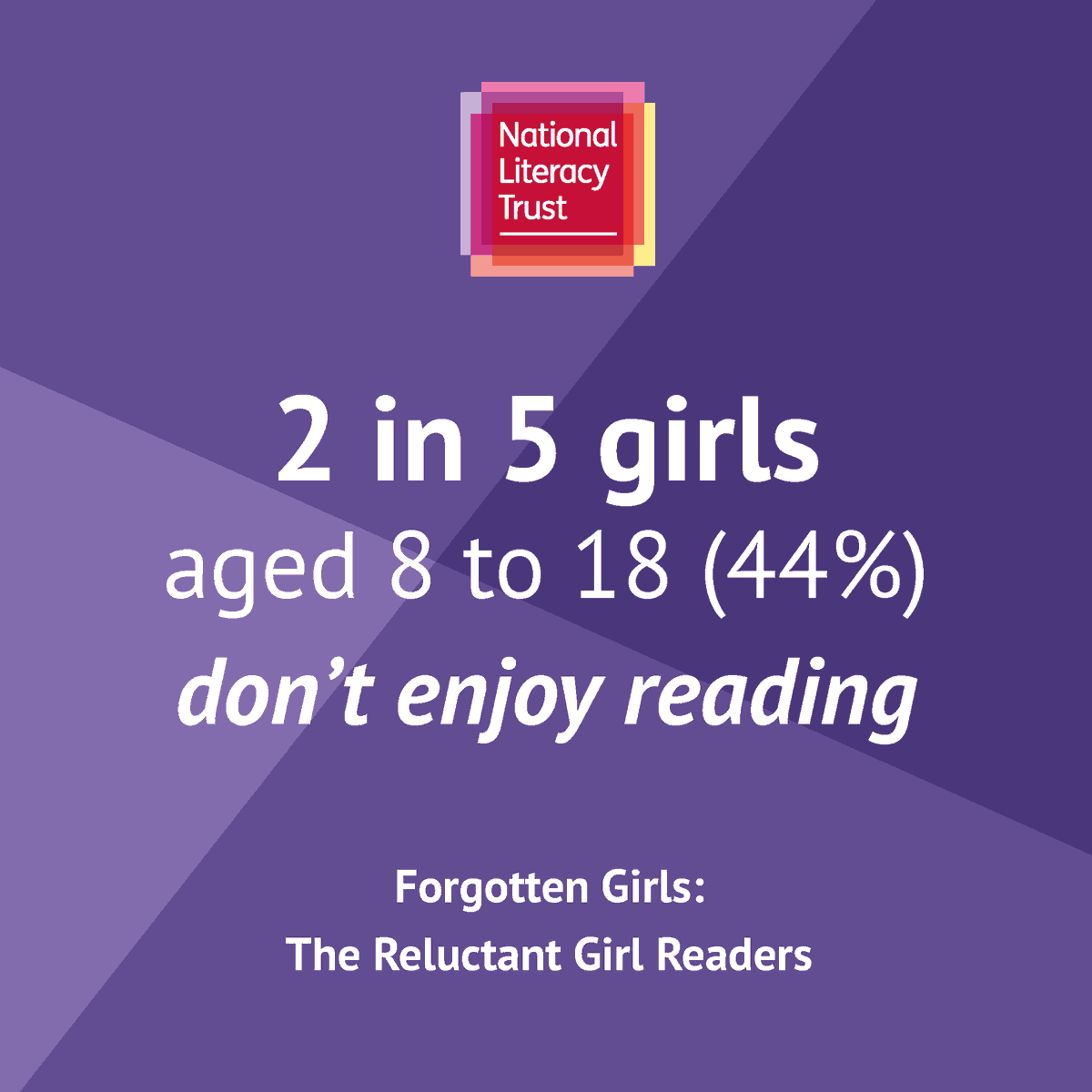 Literacy_Trust's tweet photo. We’ve published a new report Forgotten Girls: The Reluctant Girl Readers funded by @EsteeLauderUK. The report reveals more than 2 in 5 girls aged 8 - 18 don’t enjoy reading and could be hindering their future prospects. #ForgottenGirls

Read more: https://t.co/NvZb702d6a https://t.co/X7oRFU8rT3