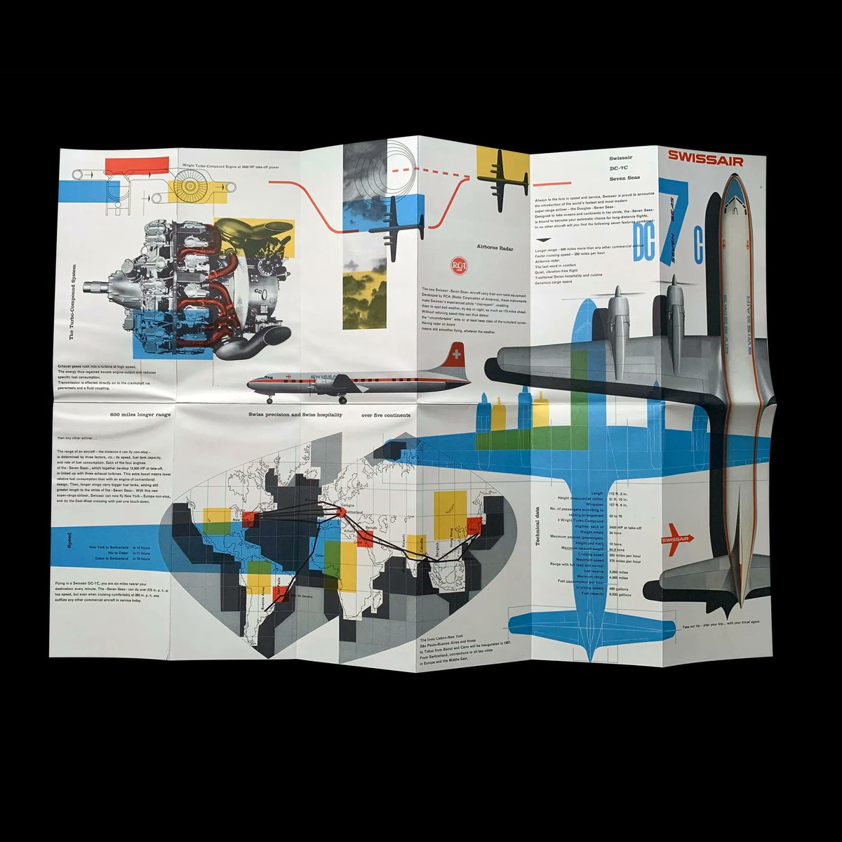 DesignReviewed's tweet photo. Swissair DC-7C Seven Seas, 1956. Designed by Kurt Wirth, assisted by Paul Beer. #swissdesign #kurtwith #swissair #1950sdesign
https://t.co/08UzNFRDAI https://t.co/uvOaF3QEtC