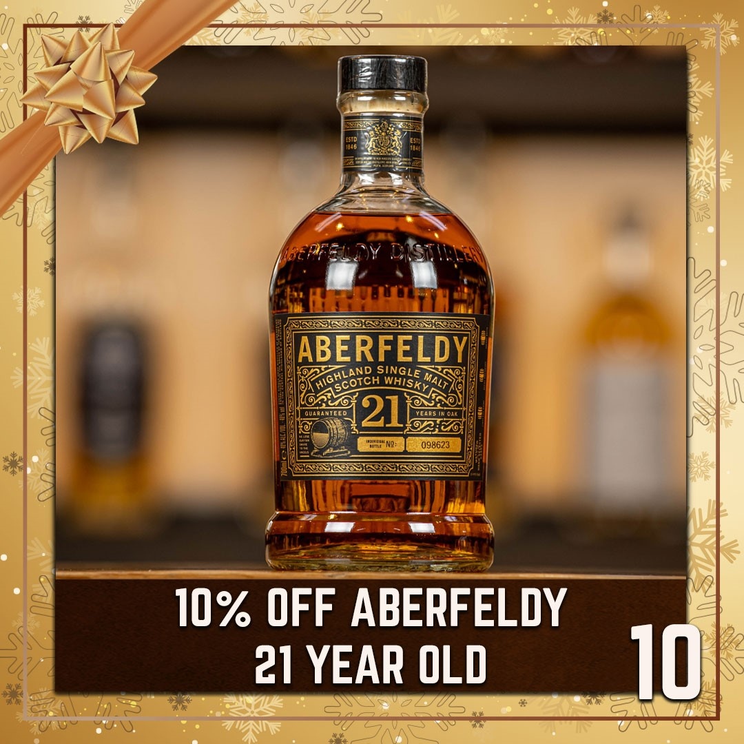 DewarsAberfeldy's tweet photo. Enjoy a one off discount of 10% off our Aberfeldy 21 Year Old for 24 hours only when you enter the code ABERFELDY10 in the promotional code field at checkout. 

Grab this online shop favourite while you can: https://t.co/eOZqULy0x3
 
*Offer ends 11th December 2021 at 9:00am. https://t.co/PZm0r8oXcQ