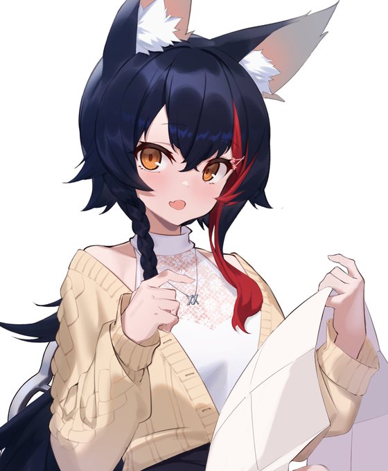 大神ミオ 「ミオちゃん?? #みおーん絵 」|にんさきのイラスト