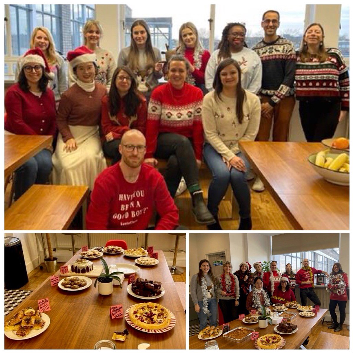 Our team have dusted off their jazziest and glitziest seasonal 🎄❄ Christmas Jumpers 🤶🎅 in a bid to help us raise money for #SavetheChildren, and help preserve the magic for children around the world 🧡

If you'd like to donate 👉justgiving.com/Katy-Hurr 
#ChristmasJumperDay