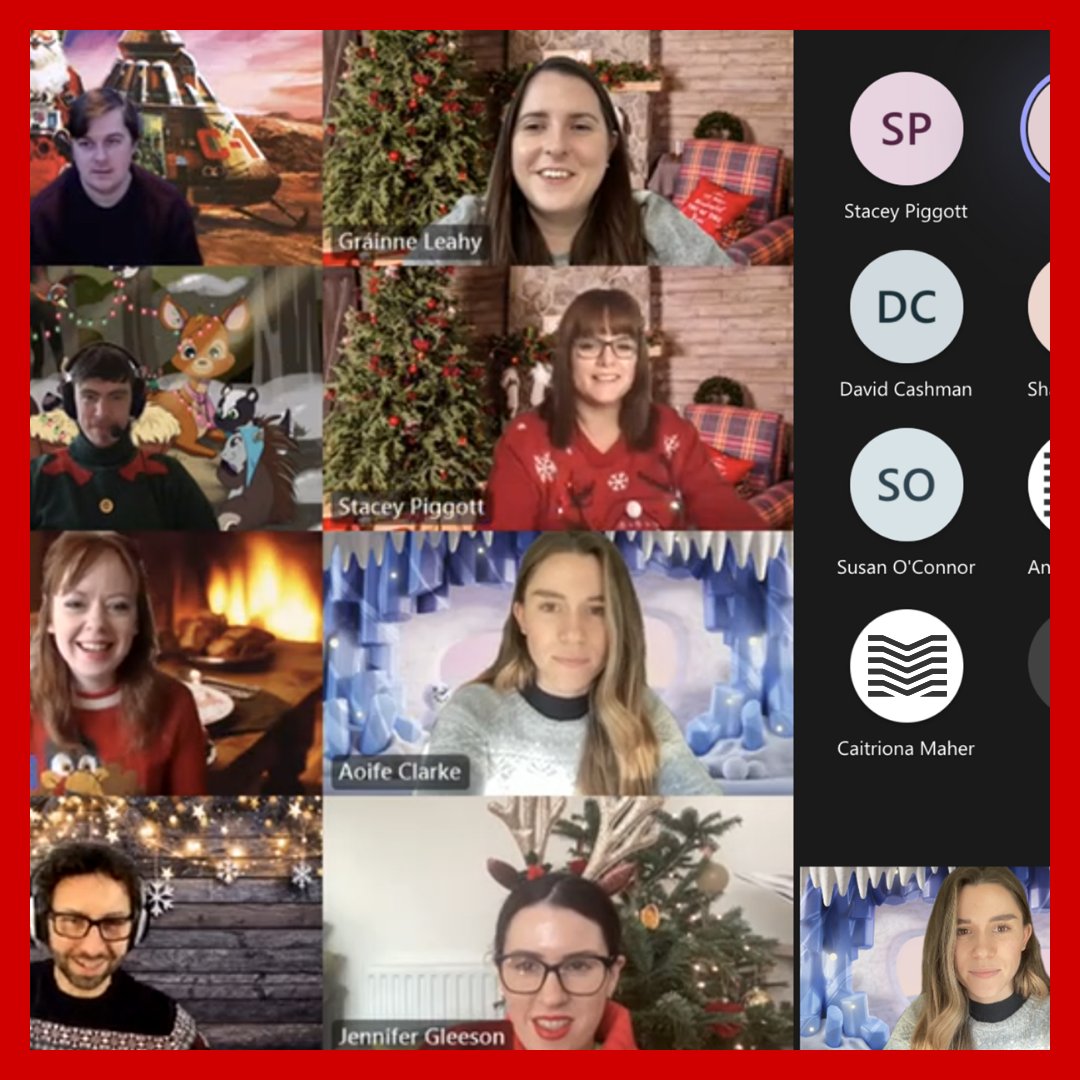 Our team at Maverick pulled out their silliest Christmas attire to hold a Virtual Christmas Jumper Day 🎄

€520 was raised in aid of Crumlin and Temple Street Hospitals and Connolly Urgent Care Centre. 

To support, visit: justgiving.com/fundraising/ma…

#christmasjumperday #giveback