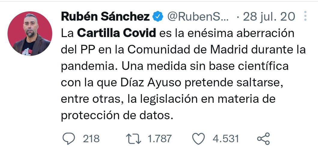 <a href="/RubenSanchezTW/">Rubén Sánchez</a> ¿Qué, proponiendo medidas aberrantes?