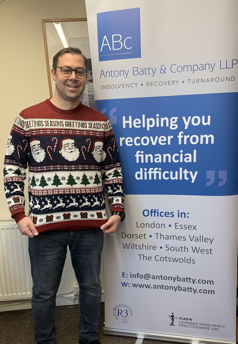 🎄ABC are taking part in the annual #ChristmasJumperDay 

We are an experienced and friendly team of Insolvency Practitioners - Turnaround &amp; Recovery experts.

If you are in financial difficulties ☎️ us on 01277 230 347 &amp; speak to us to see how we can help you #Essex #Brentwood