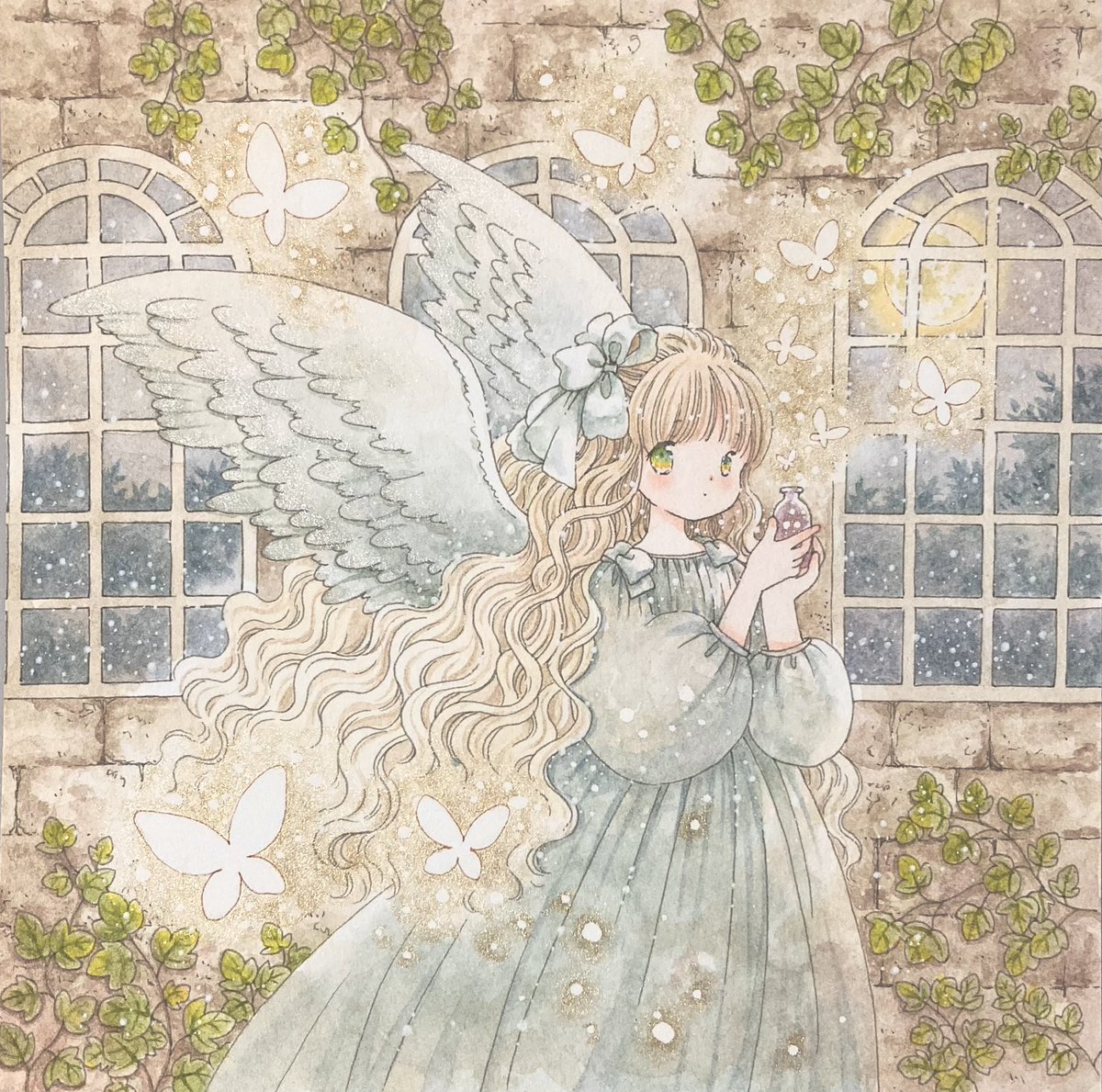 「今年はたくさん描きました✨

 #2021年もあと少しなので今年の作品の中で特に」|神谷かおり🌸ドローイングモール🌸羽根としっぽ展🌸アリス展🌸コミティアのイラスト