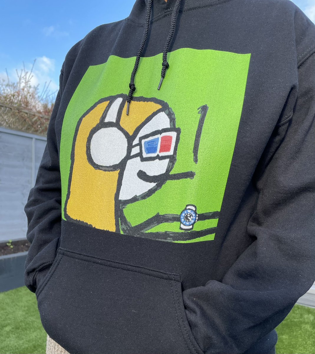 NIFTYTHREADS's tweet image. A preview of our custom made hoodie for MFER #3198. Available to order for all mfers globally 🌎#mfers @NIFTYTHREADS @sartoshi_nft