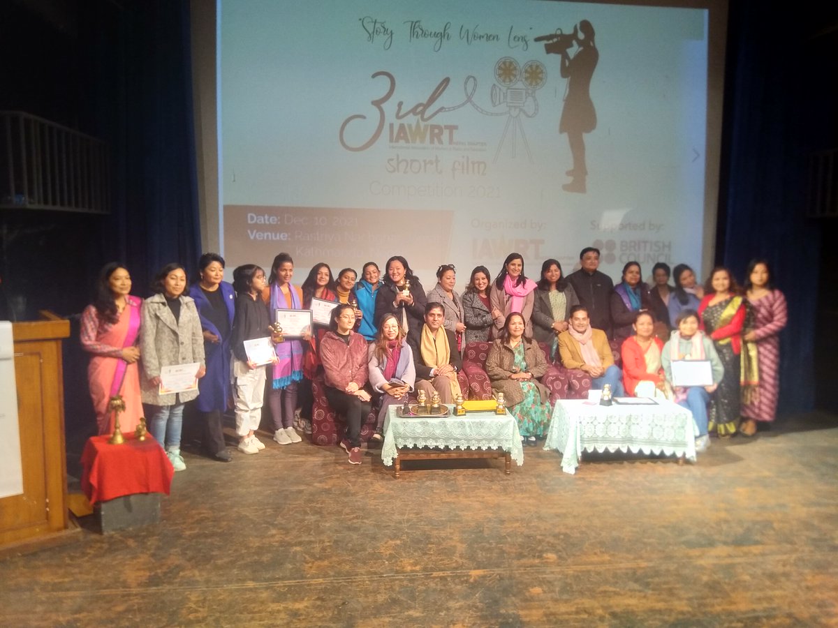 npBritish's tweet photo. 👏Congratulation to the winners. 
To mark #InternationalHumanRightsDay, The @iawrt, with the support of the @npBritish, organised a short filmmaking competition for women 🎬directors.
 #Films&amp;Archive #CameraSika #RoadtoCOP26 https://t.co/MACkHUdrdy