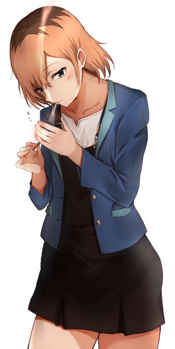 ひと休みする宮森さん描きました 