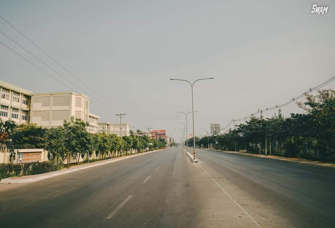 #Myanmar
#SilentStrike views of Main Roads of MANDALAY CITY.
#OurCityOurRules
#Dec10Coup 
#WhatsHappeningInMyanmar