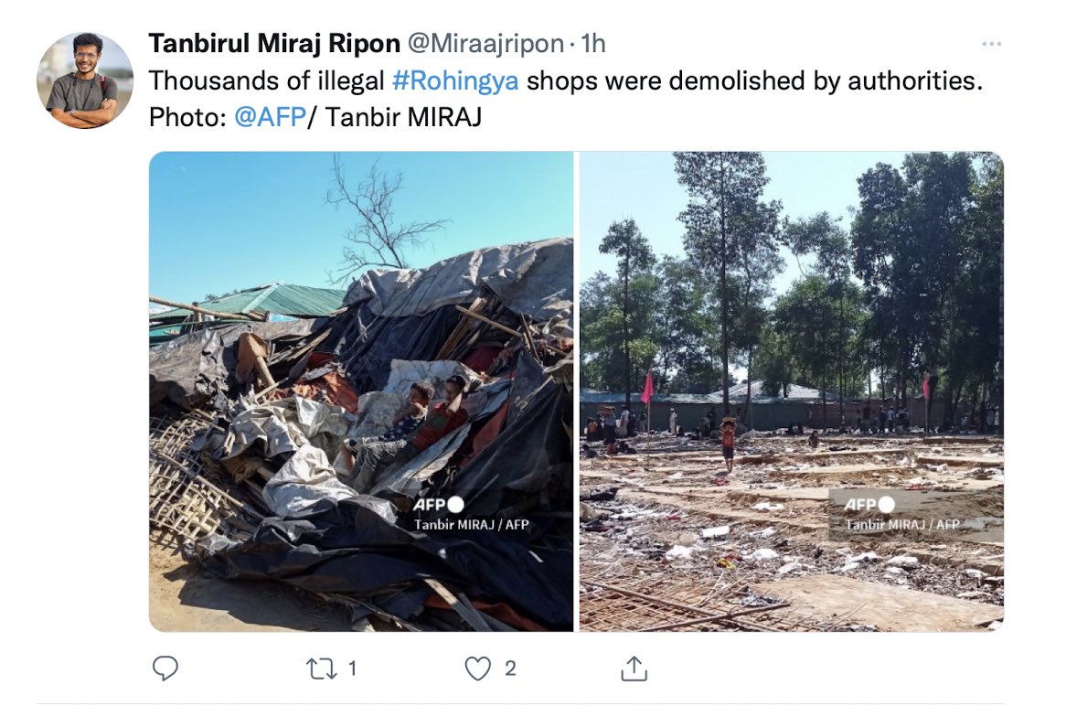 Illegals? #Myanmar Infiltrators? What other words does this third rate stringer have in his vocabulary to describe #Rohingya? 

Why should livelihoods be considered “illegal”? What lessons is <a href="/Miraajripon/">Tanbirul Miraj Ripon</a> taking from Nazi Germany? <a href="/AFP/">AFP News Agency</a> <a href="/AFPphoto/">AFP Photo</a> <a href="/AFPFactCheck/">AFP Fact Check 🔎</a>