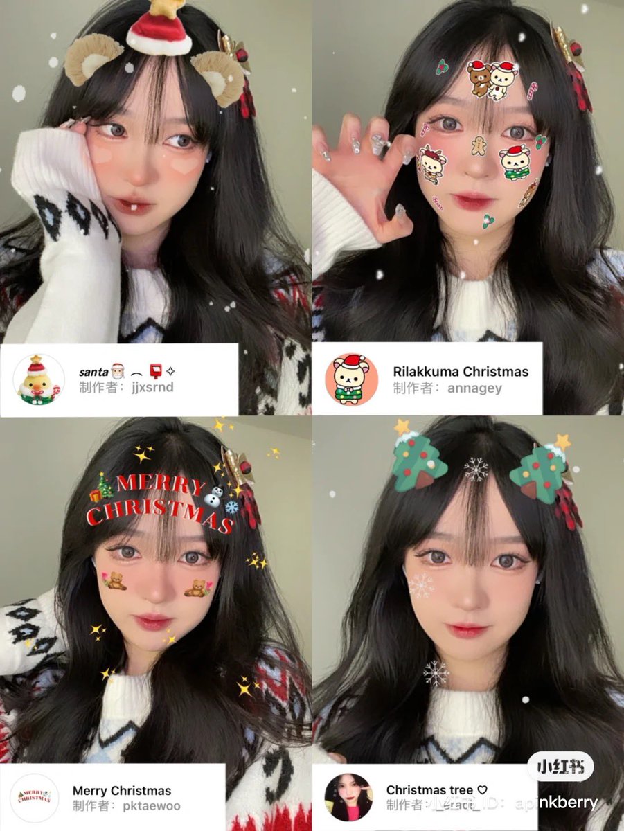 filter ในช่วงเทศกาล Christmas นี้คั้บ! น่ารักไม่ไหว ⸝⸝ 🎄🎅🏻⋆ ࣪.🪵🥂