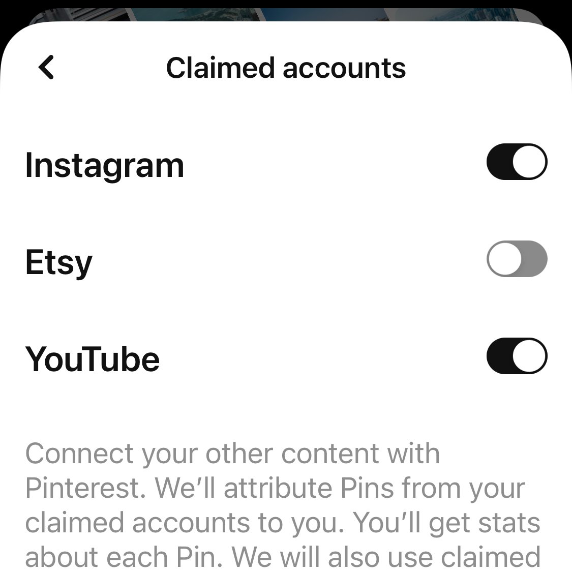 Culium's tweet photo. If you can't claim or reclaim #Instagram on your #Pinterest account on your desktop, you can still do it on your mobile app.

인스타그램을 데스크탑 #핀터레스트 에서 클레임 할 수 없으면 핸드폰 어플에서 하시면 됩니다. https://t.co/RtbixjzK9C