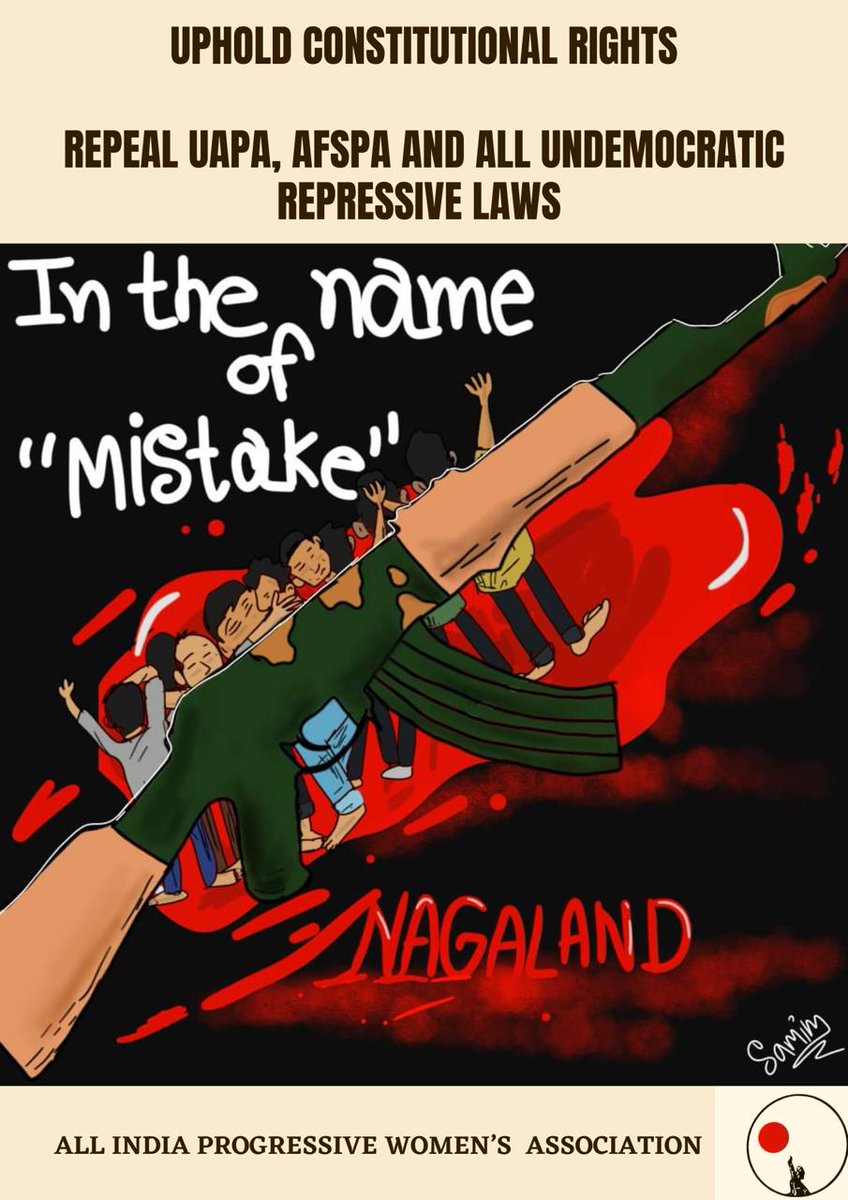 Demanding Justice for the massacre of 17 civilians in #Mon district of #Nagaland!
#RepealAFSPA
#HumanRightsDay