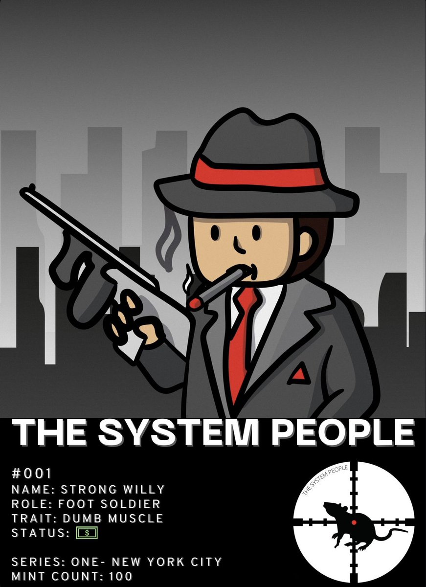 SystemPeople's tweet image. 🚨Giveaway time🚨 #001 up for grabs. How to enter:

✅ Like this post 
✅ Follow The System People
✅ Comment on this post
✅ Retweet and tag a friend

Winner will be drawn when we hit 150 retweets! Join our discord at discord.gg/SJkEp8vS