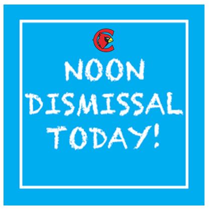South Sioux City Schools will be dismissed at Noon Today (Friday, December 10, 2021 at 12:00pm) due to forecasted weather conditions.  There will be no preschool classes this afternoon (pm).  No Beyond the Bell services, no afternoon activities or practices today.   Thank you.