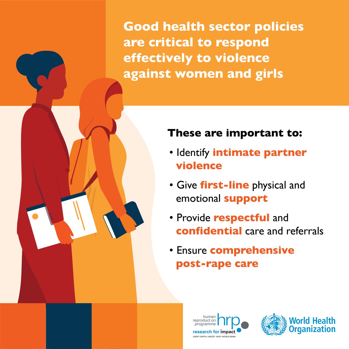 🆕 WHO report shows that around half of countries lack specific health sector guidelines to address violence against women and girls. Policies must urgently be strengthened to support women subjected to violence.
 
👉 bit.ly/3ApFfV4
 
#16Days