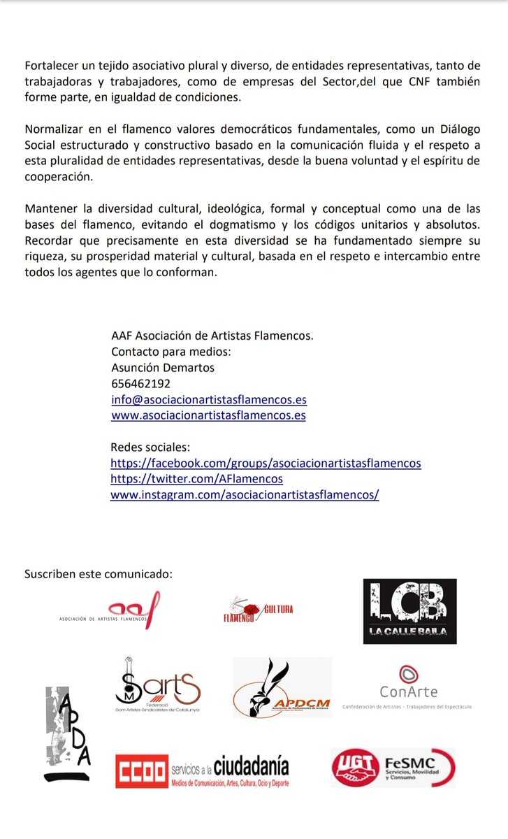 Asociación Artistas Flamencos tweet media