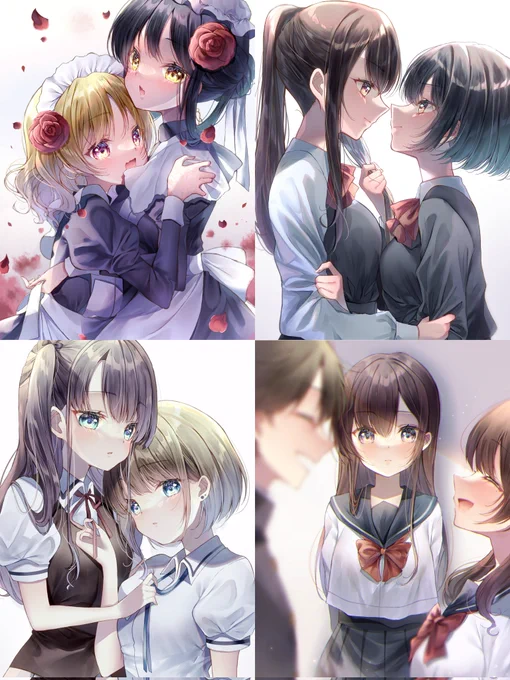 #絵柄が好みって人にフォローされたい  女の子をメインに百合などを描いております☺️🌸 