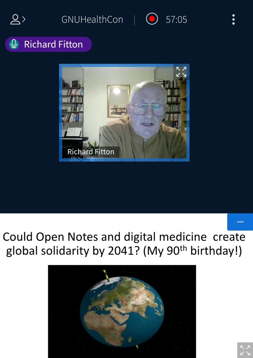 gnusolidario's tweet image. #GHCon2021 Dr. Richard Fitton about the importance of Open Notes and Patient Autonomy #healthdigitalization #MyGNUHealth