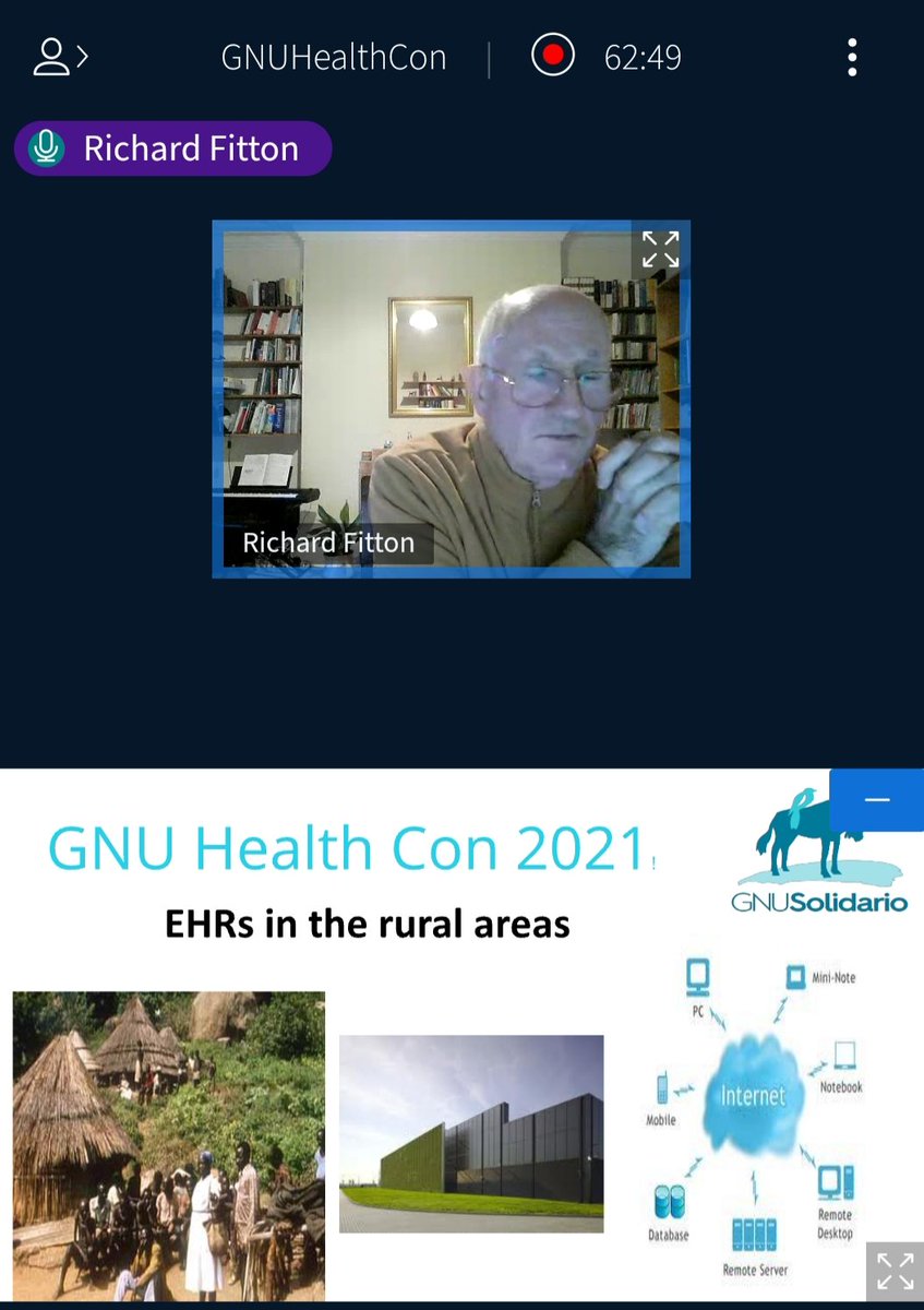 gnusolidario's tweet image. #GHCon2021 Dr. Richard Fitton about the importance of Open Notes and Patient Autonomy #healthdigitalization #MyGNUHealth