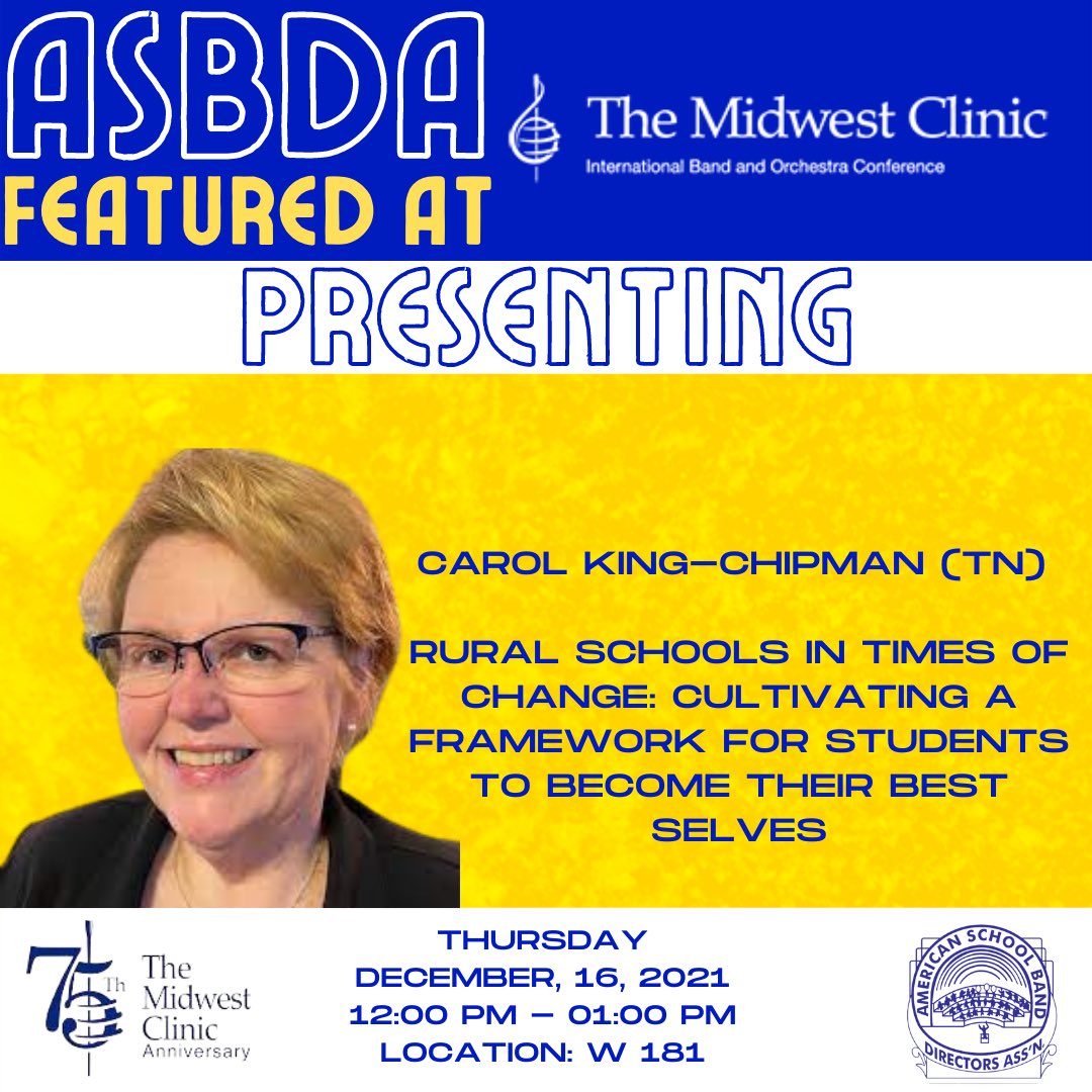asbdaband's tweet photo. #ASBDA members presenting at the Midwest Clinic. #MembershipWithMeaning https://t.co/IXjHD1lXVK