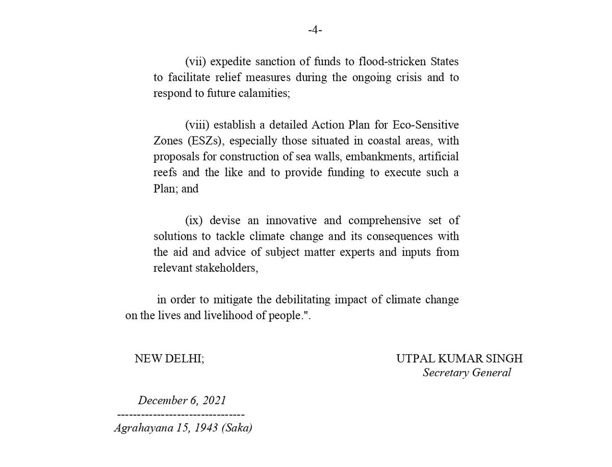 ShashiTharoor's tweet photo. Introduced a Private Member’s Resolution in the LokSabha to urge the govt to take specific steps to cope with the devastating consequences of #climatechange for our people. Some of my proposals would make a huge difference to victims in Kerala & other states. Urge GOI to act! https://t.co/lnnCLqFoL2