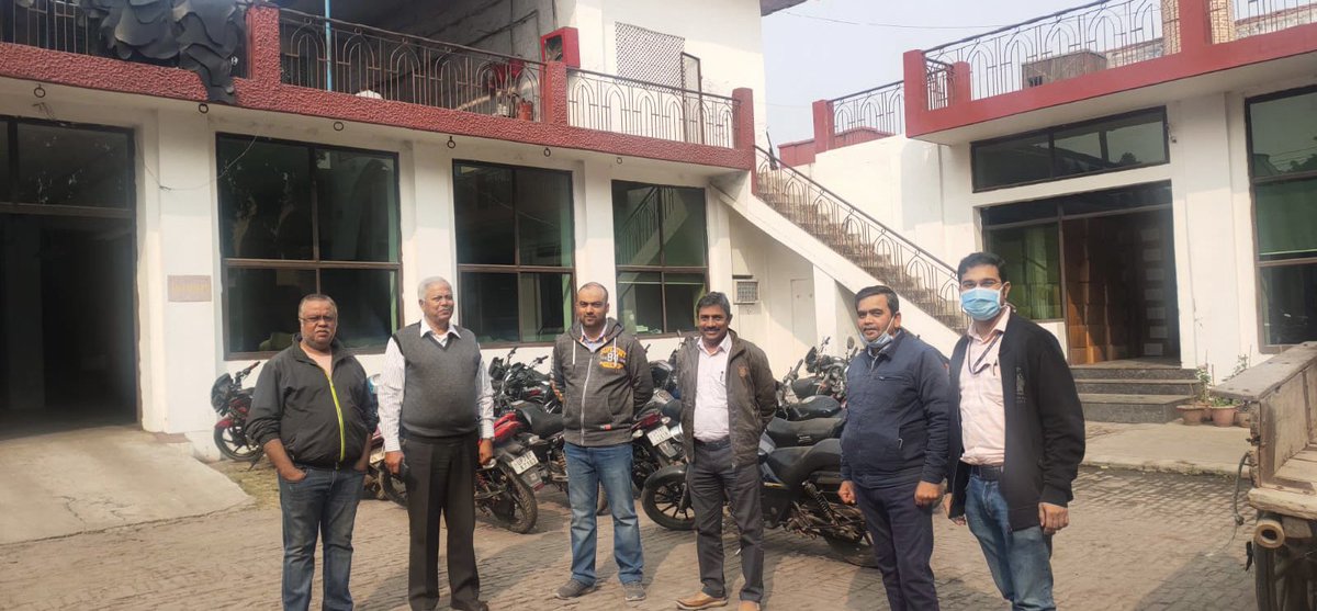 clriindia's tweet photo. CSIR-CLRI has commenced CPCB funded project "Inspection of GPIs for compliance verification " from today. A total of 192 tanneries are to be inspected under this project. 

In a tannery at Jajmau, Kanpur. 
@pibchennai @CSIR_IND @kjsreeram @shekhar_mande @dgcsirIndia @VigyanPrasar https://t.co/GmhtYEQ7aR