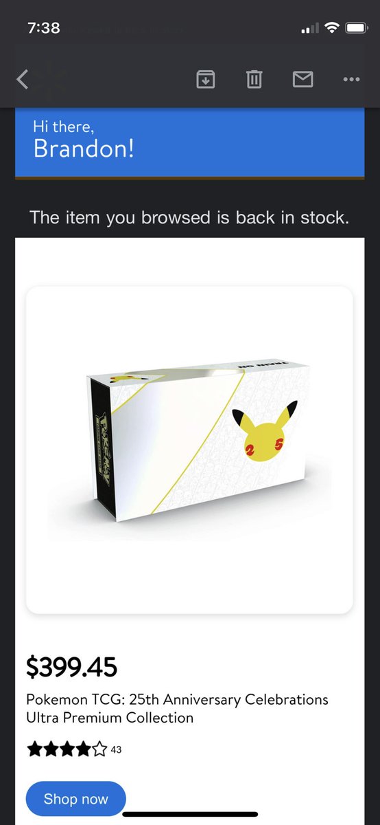btodd201280's tweet photo. @Walmart I don’t care that you let resellers sell on your website but don’t email me with their shit product and tell me it’s in stock when they are charging 300% more than what you do in store. You can keep it moving with that BS https://t.co/VUlfySZeDi